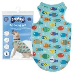 Animate Pet Cooling Vest, Fish Design