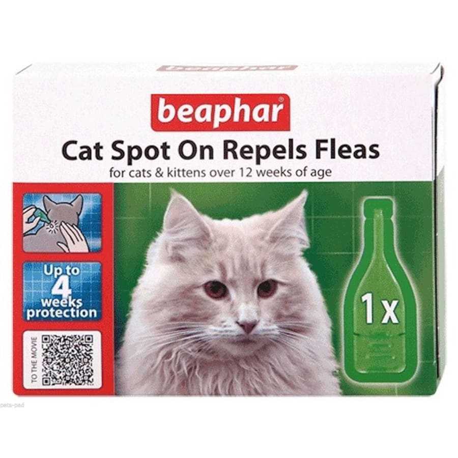 Beaphar Cat Spot On Repels Fleas for Cats and Kittens