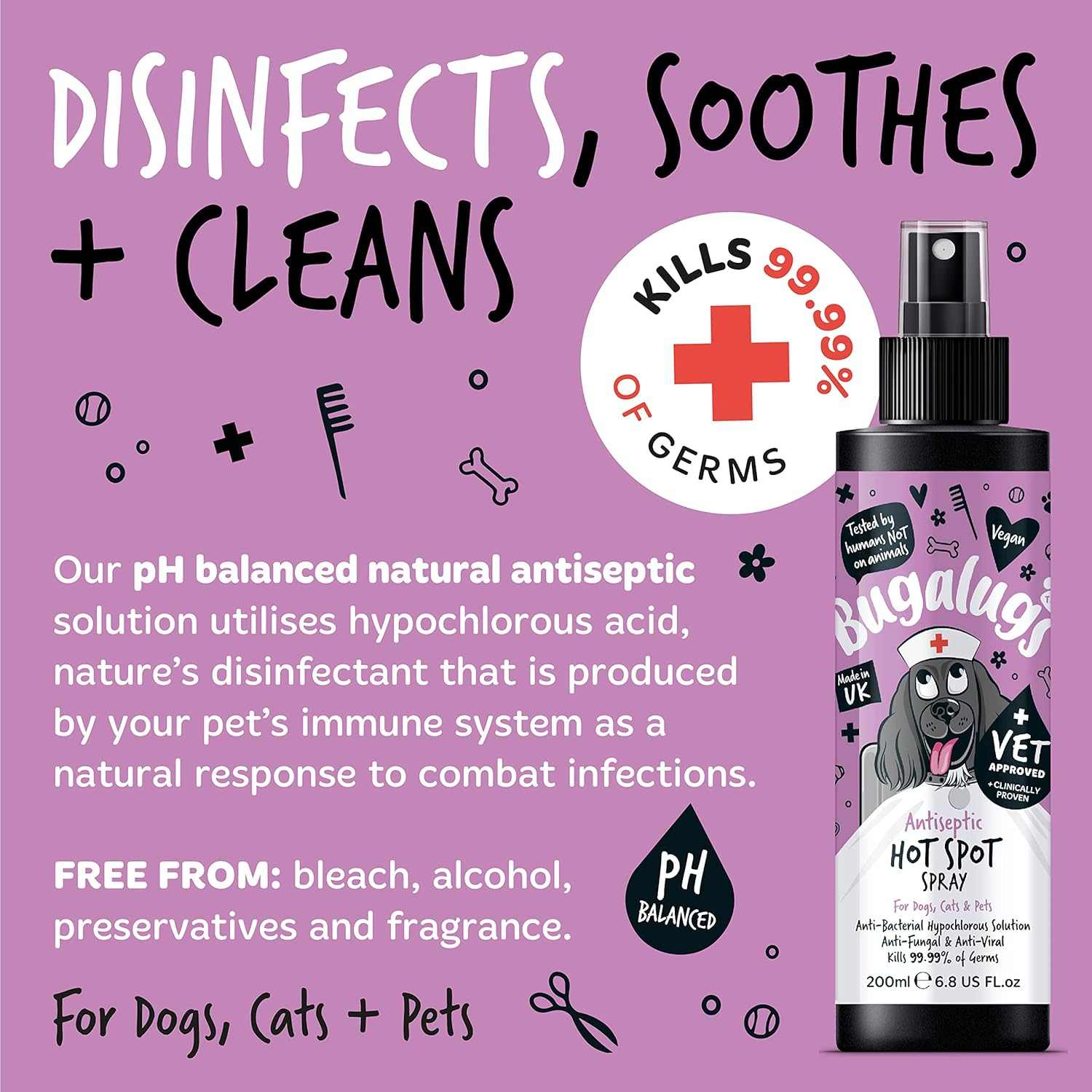 Bugalugs Antiseptic Hot Spot Spray
