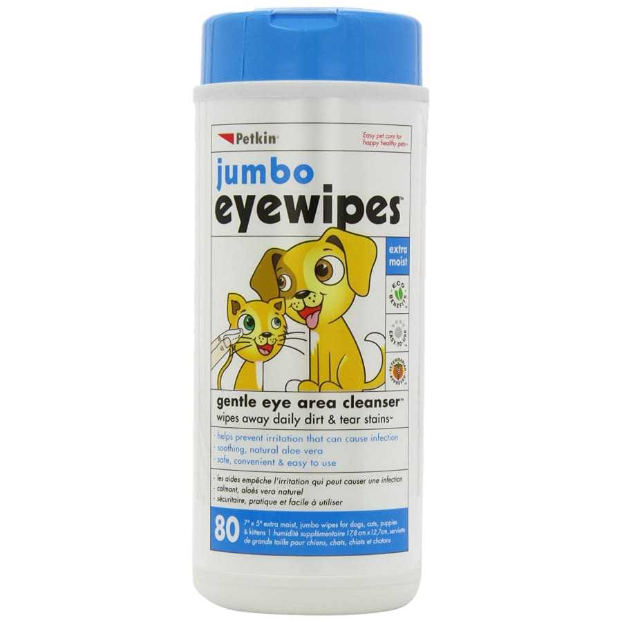 Jumbo Eye wipes for Cats & Dogs 80 Pack