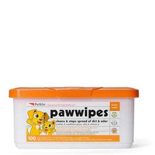 Jumbo Pet Paw Wipes 100 Pack with Paw Balm Protector
