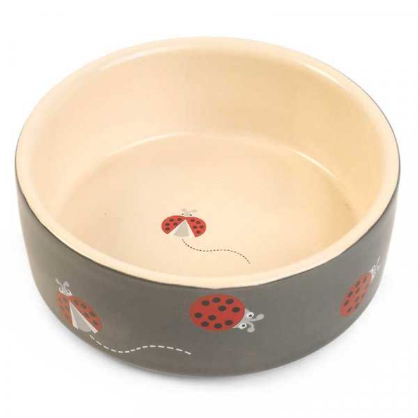 Ladybird Ceramic Dog Bowl