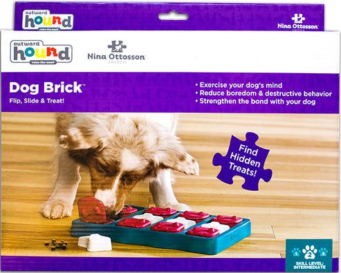 Nina Ottosson Dog Brick Interactive Treat Puzzle Dog Toy