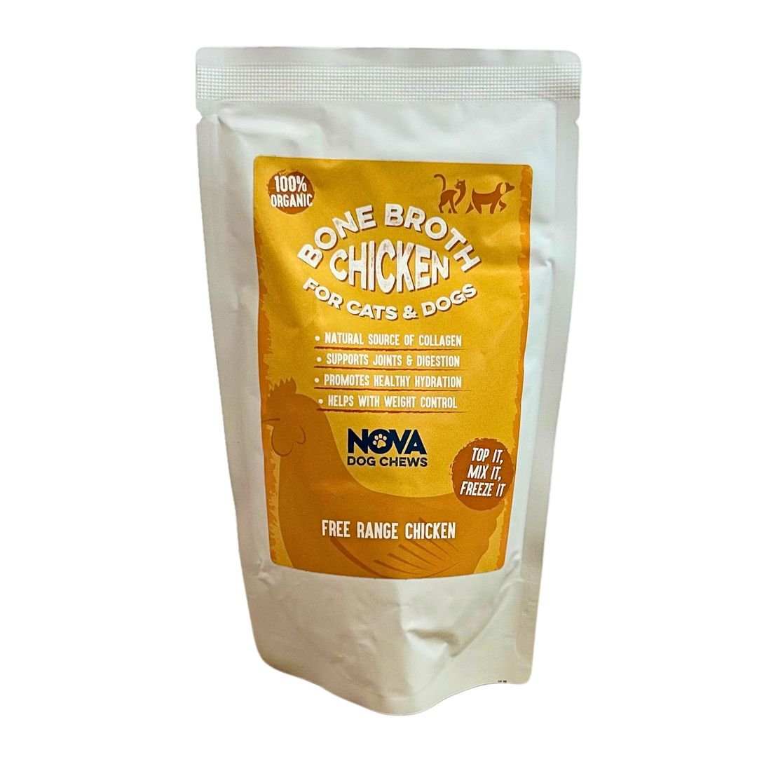 Premium Free-Range Chicken Bone Broth for Dogs (230ml)