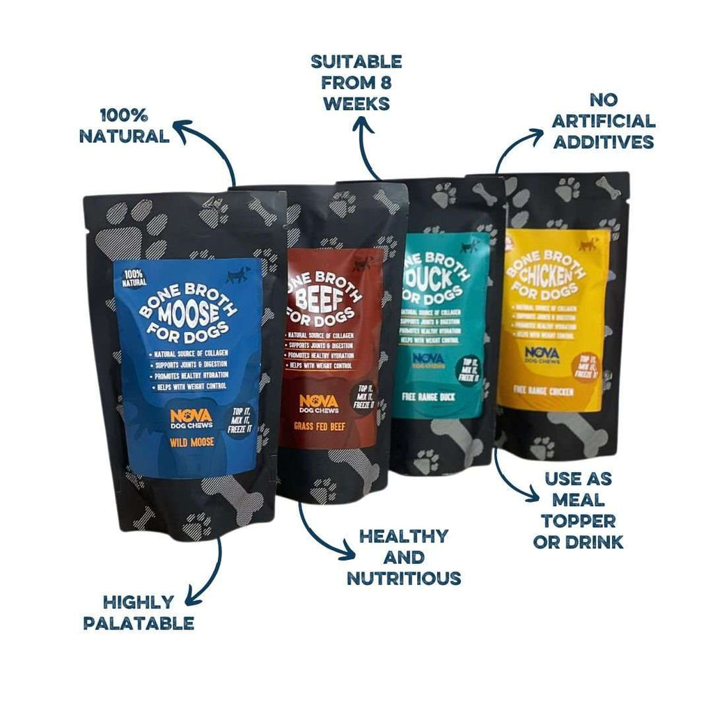 Premium Grass-Fed Beef Bone Broth for Dogs (230ml)