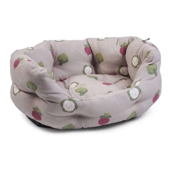 Veggie Oval Small Dog Bed