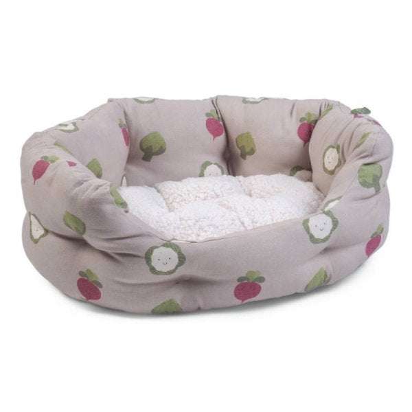 Veggie Oval Small Dog Bed