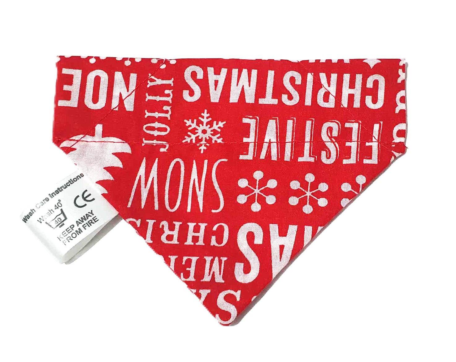 XSmall Christmas Bandana For Dogs